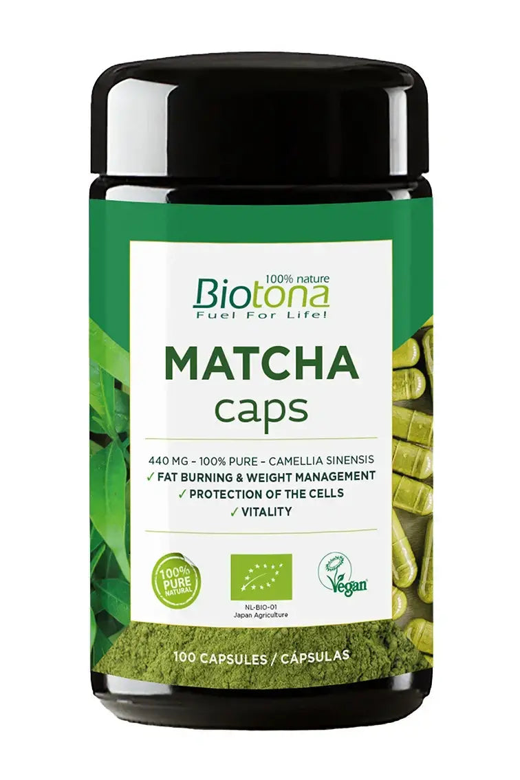 Bio čaj Matcha 440 mg /100 kapsul, 50 odmerkov/ <tc>Biotona</tc>