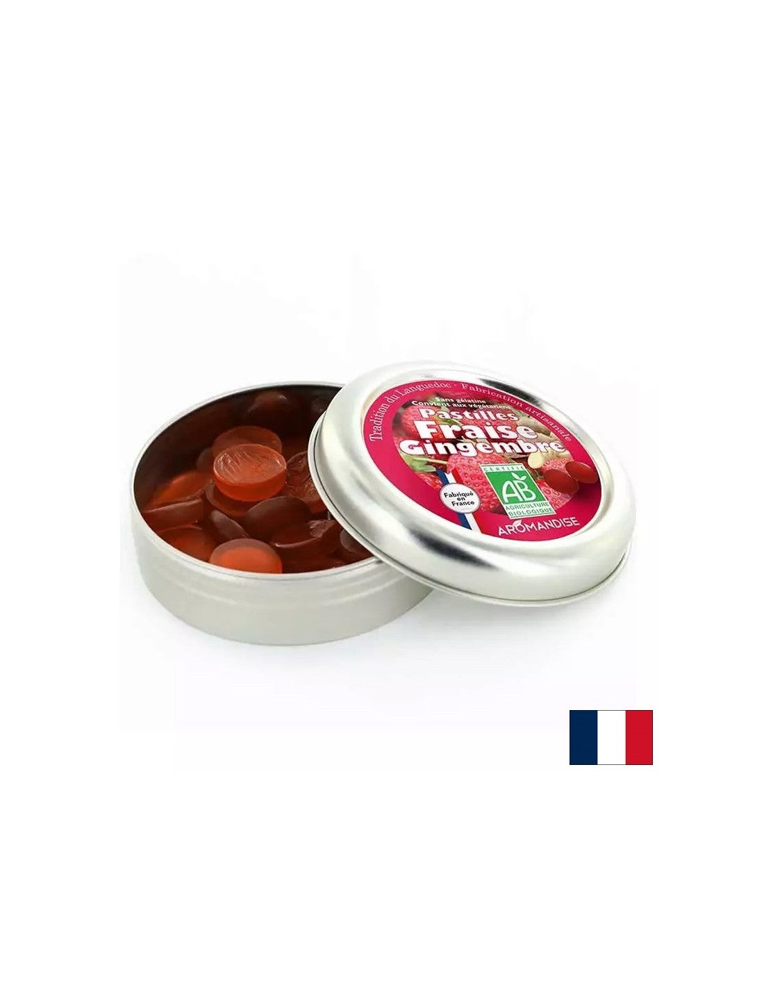 Jagodni in ingver pastille, 45 g