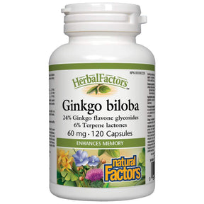 Ginkgo Biloba 60 mg - 120 capsules - Nutra Best Europe