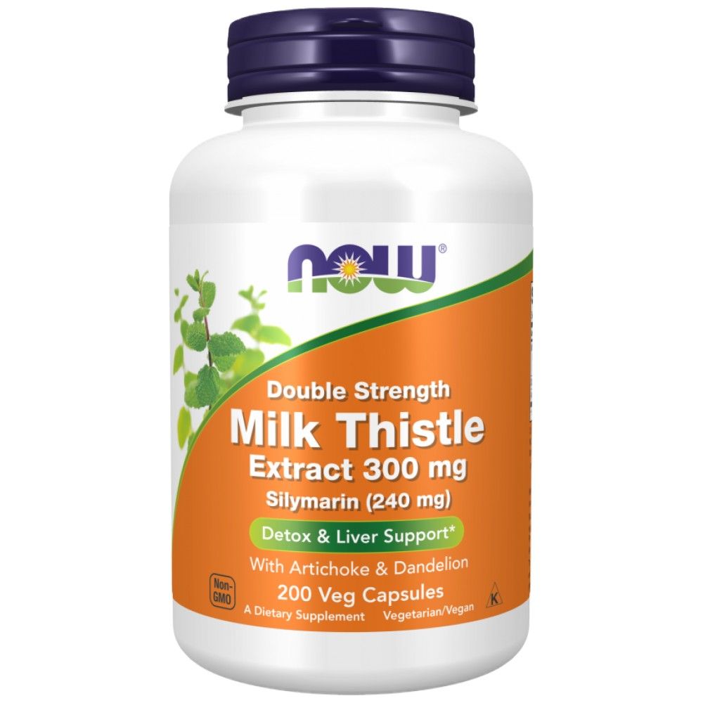 Milk Thistle - ekstrakt silimarina | Dvojna moč z artičoko in drevesom - 100 kapsul