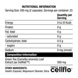 CELLFLO6 Zeleni čaj | Ojača serije - 50 kapsul