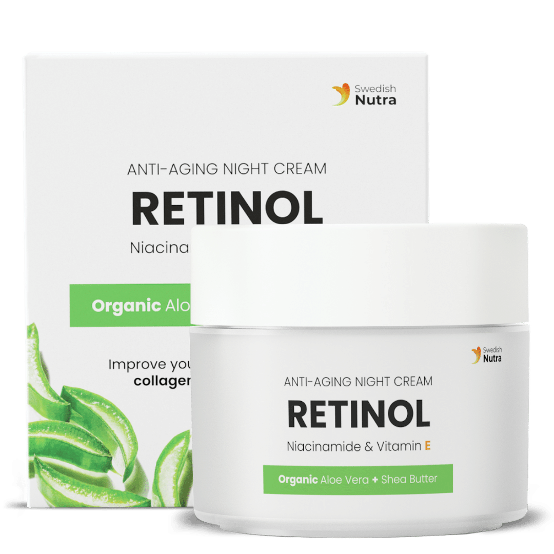 Nočna krema z retinolom, hialuronom in kolagenom 50 ml <tc>Swedish Nutra</tc>
