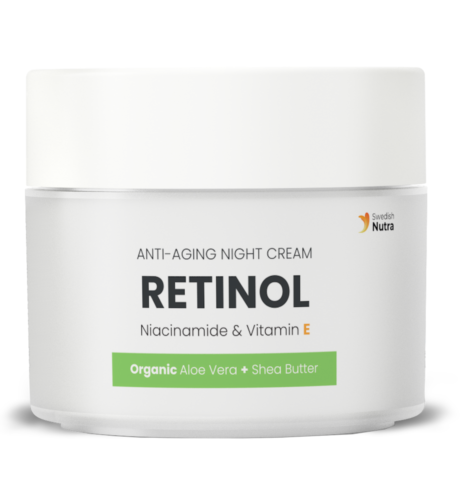 Nočna krema z retinolom, hialuronom in kolagenom 50 ml <tc>Swedish Nutra</tc>