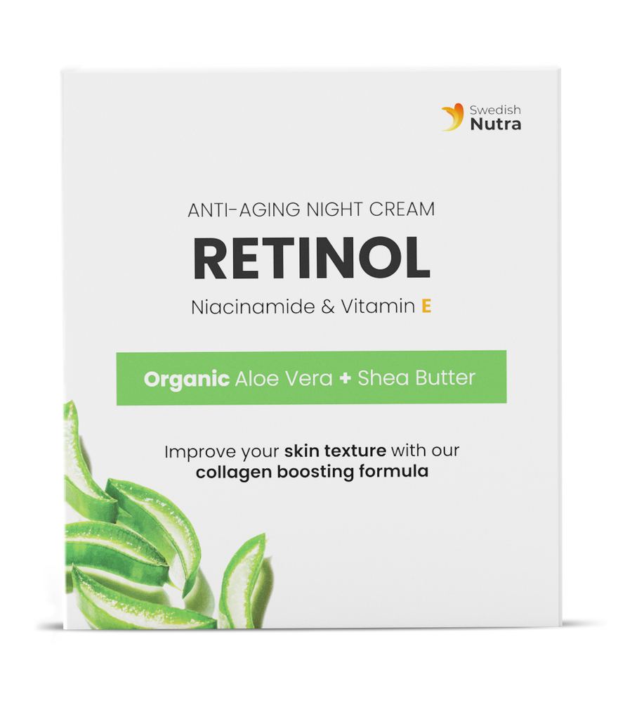 Nočna krema z retinolom, hialuronom in kolagenom 50 ml <tc>Swedish Nutra</tc>