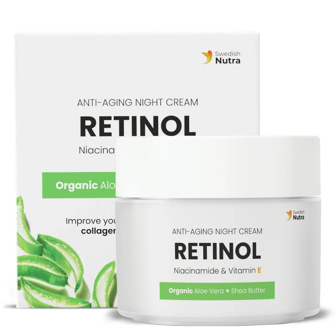 Nočna krema z retinolom, hialuronom in kolagenom 50 ml <tc>Swedish Nutra</tc>