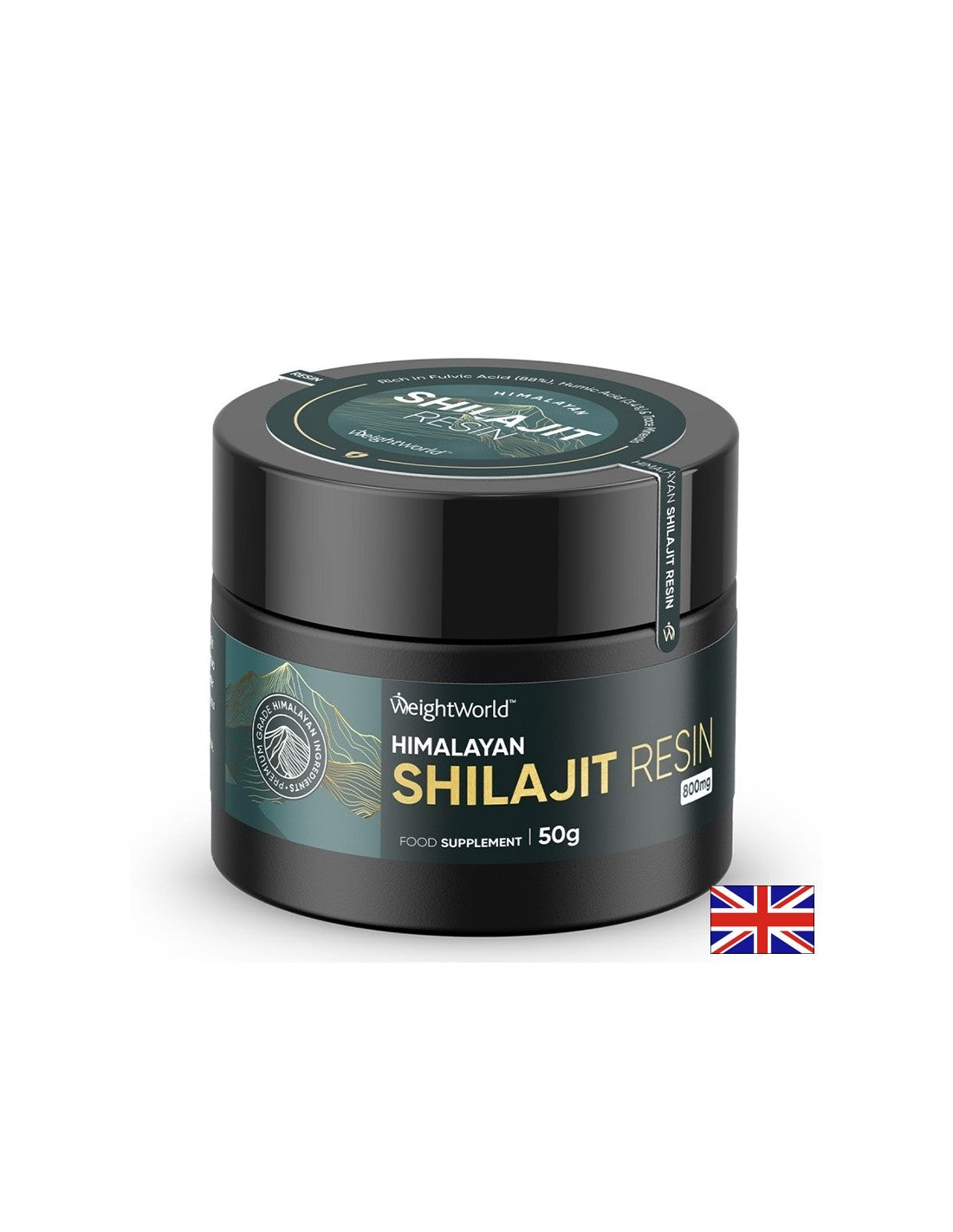 Izguba teže - Shilajit + Ashwagandha, kurkuma in črni Muesli, 50 g prahu, 62 odmerkov