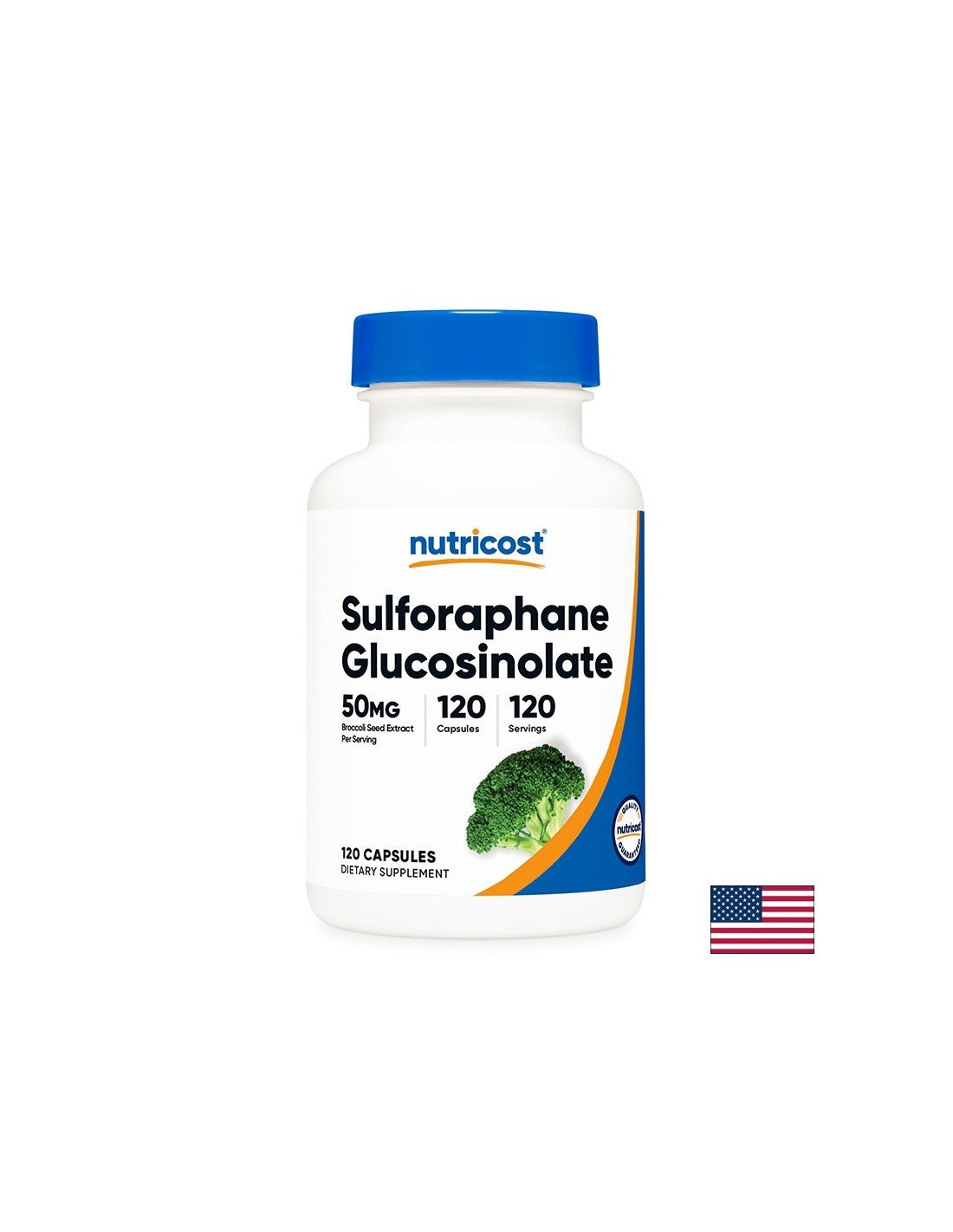 Antioksidant za jetra, možgane in imunost - sulforafan glukozinolat, 50 mg x 120 kapsul