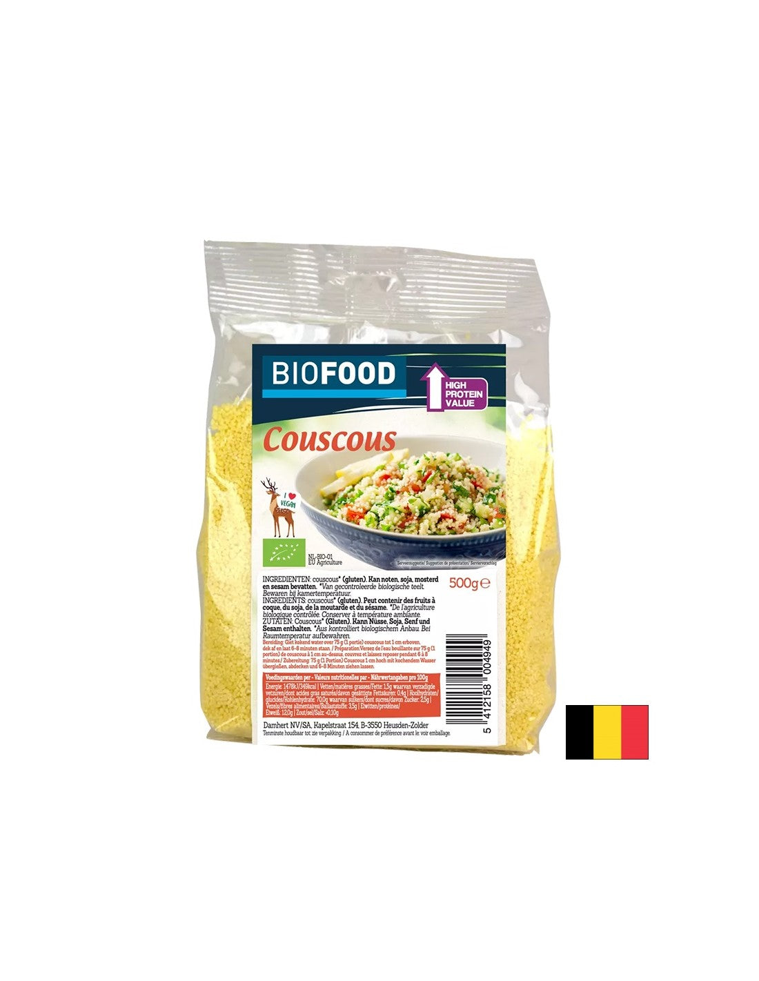 Kuskus, Bio, 500 g