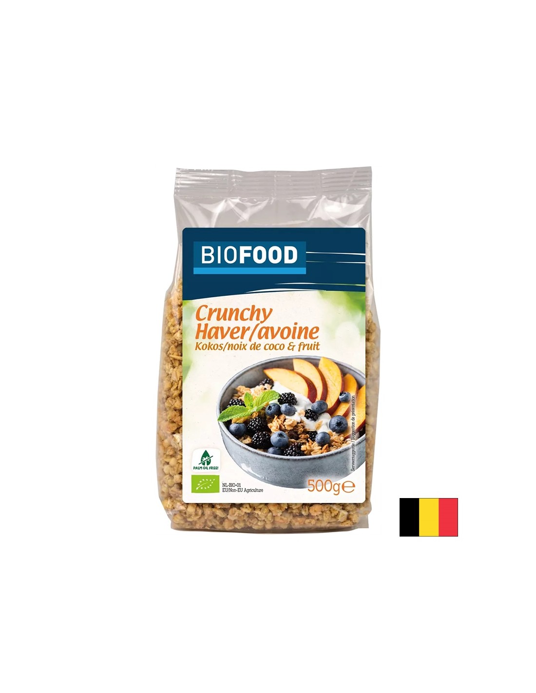 Hrustljava ovsena kaša s kokosovim orehom in sadjem, 500 g