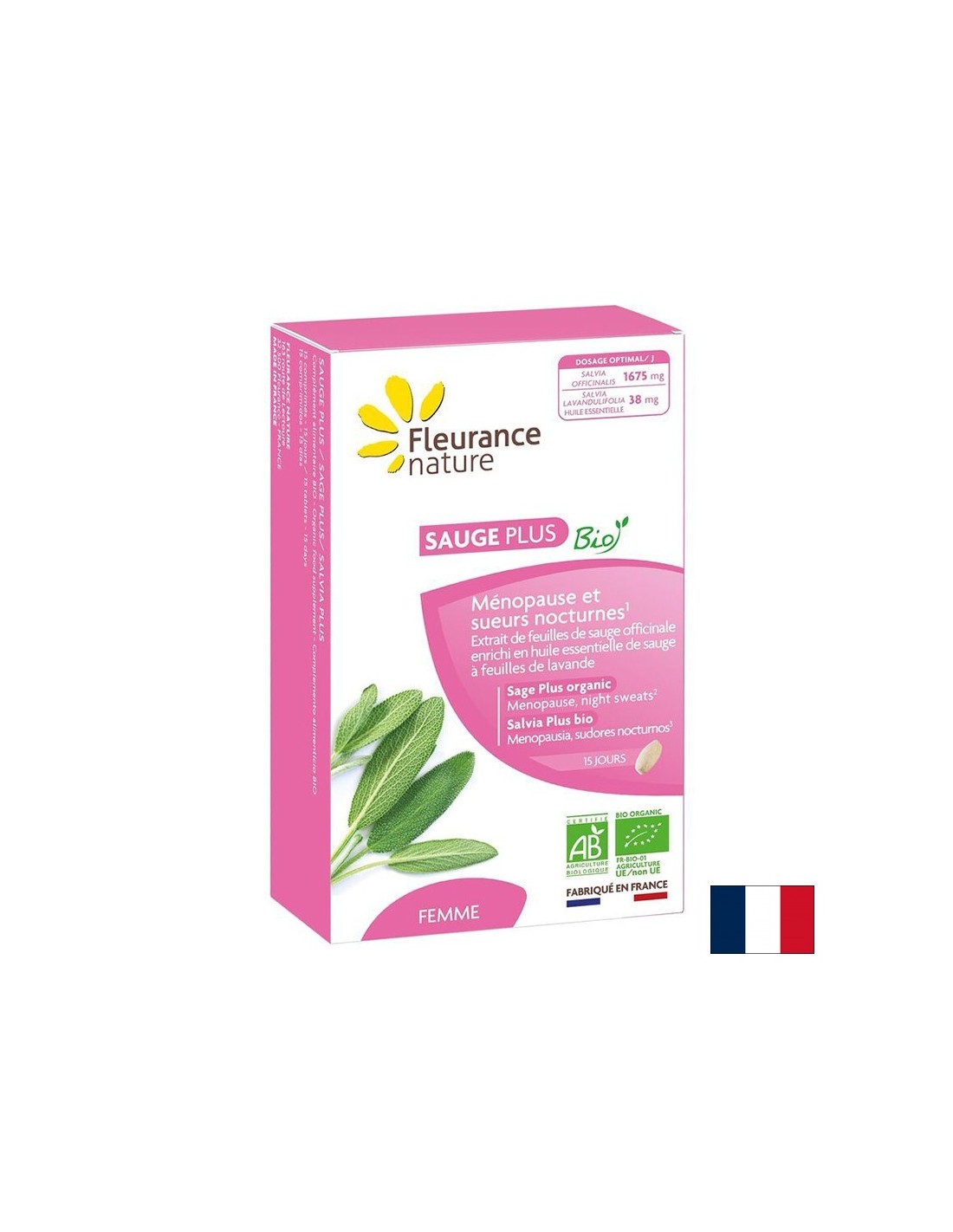 Za menopavzo in pretirano potenje - Salvia+, 500 mg x 15 tablet