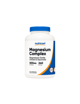 Delovanje živcev in mišic - Magnezijev kompleks, 500 mg x 240 kapsul <tc>Nutricost</tc>