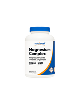 Delovanje živcev in mišic - Magnezijev kompleks, 500 mg x 240 kapsul <tc>Nutricost</tc>