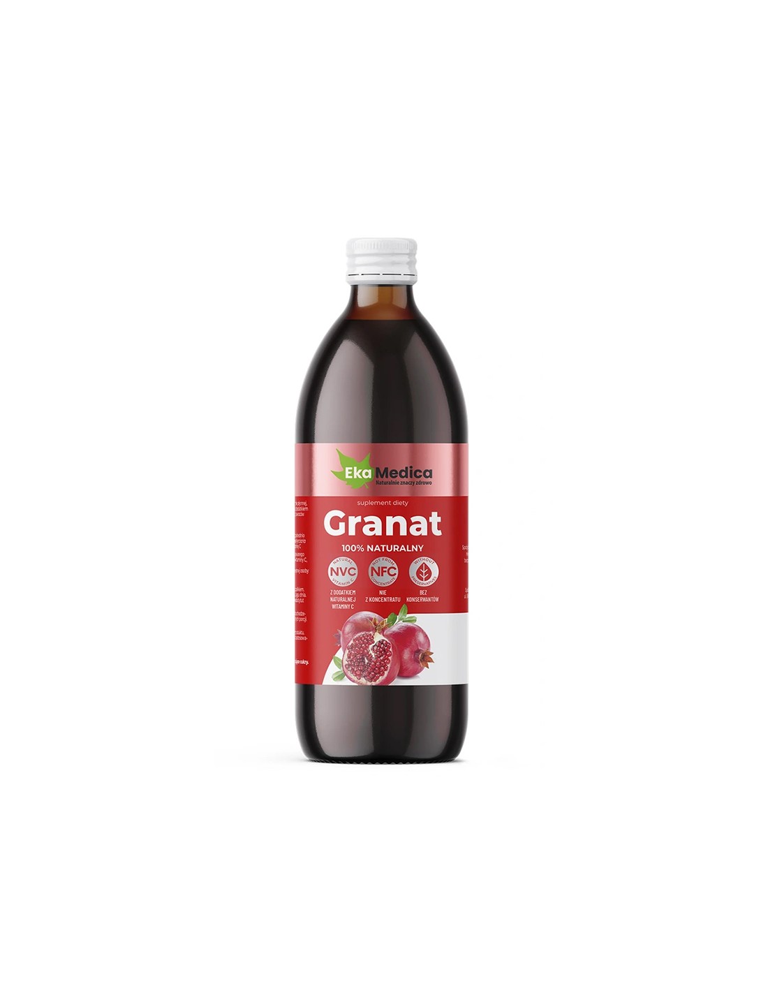 Granatni sok s Camu -kamu in naravnim vitaminom C - antioksidanti in energijski tonik, 500 ml, 10 ali 20 odmerkov