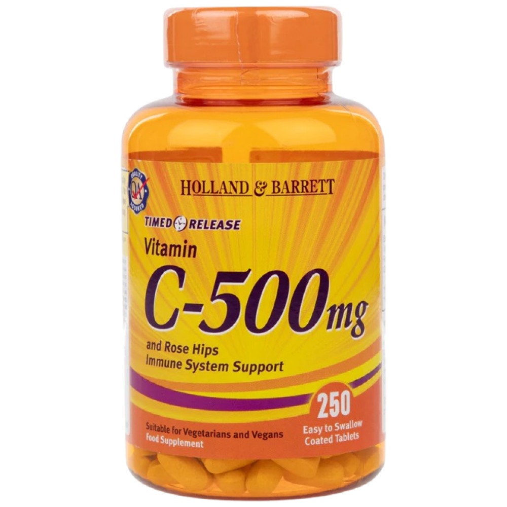 Vitamin C časovna sprostitev 500 mg | Z bioflavonoidi - 250 tablet