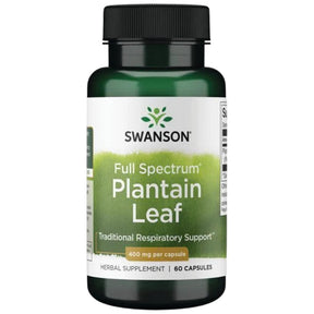Full Spectrum Plantain Leaf 400 mg 60 capsules - Nutra Best Europe