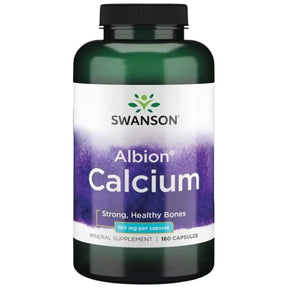 Albion Chelated Calcium 180 mg 180 capsules - Nutra Best Europe