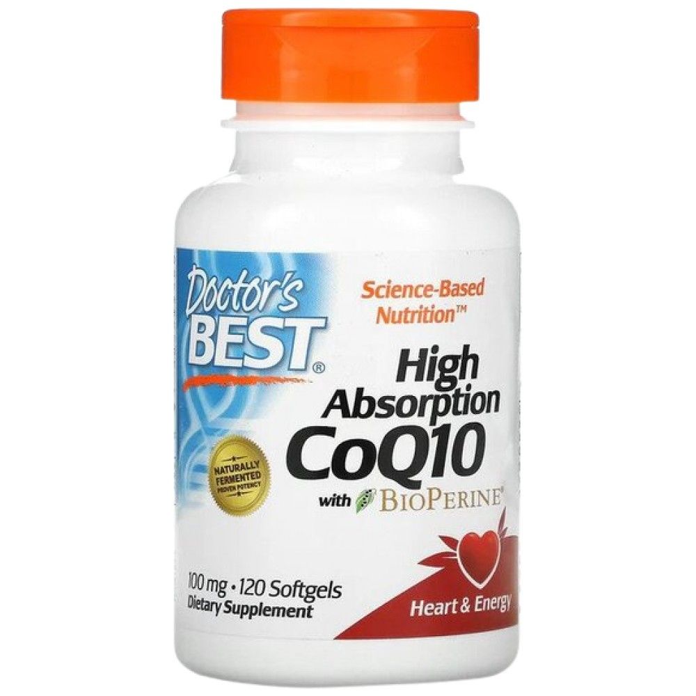 Najboljši CoQ10 z bioperinom 100 mg - 120 gel kapsul
