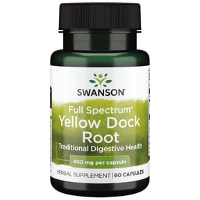 Full Spectrum Yellow Dock Root 400 mg 60 capsules - Nutra Best Europe