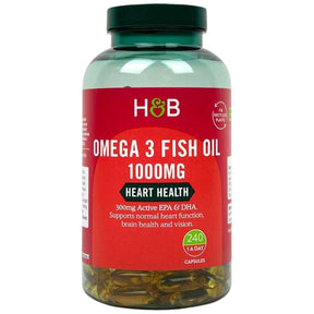 Omega 3 Fish Oil Concentrate 1000 mg - 240 Gel capsules - Nutra Best Europe