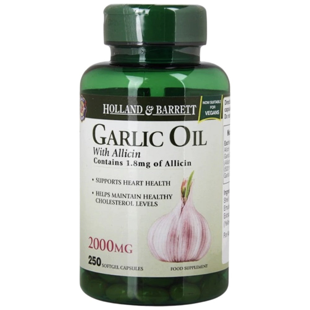 Česnovo olje z allicinom 2000 mg - 250 kapsul