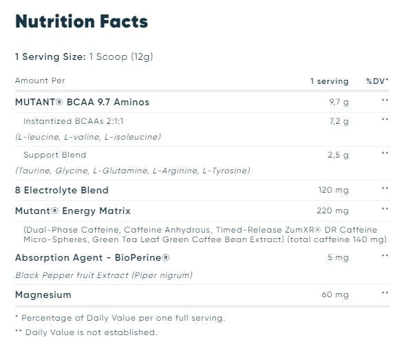 BCAA 9,7 Energija - 0,360 kg