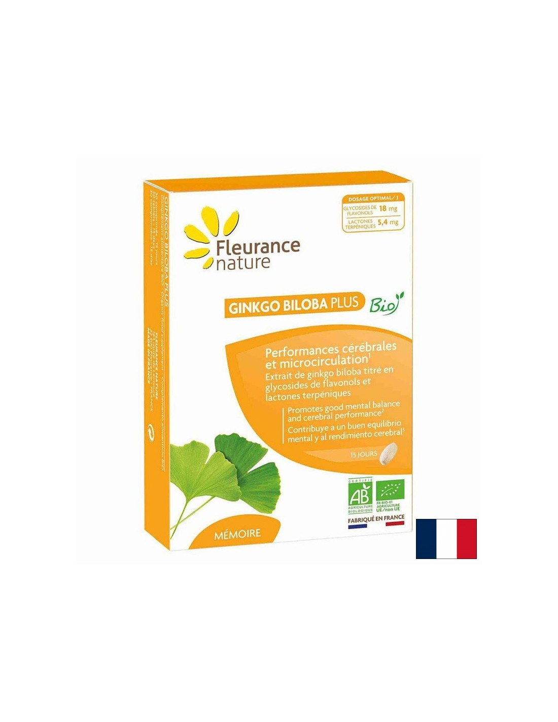 Pomnilnik in obtok - Ginkgo Biloba, 600 mg x 30 tablete