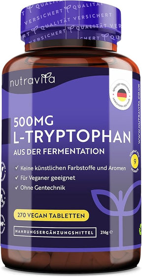 L-Tryptophan 500 mg 270 tablets - Nutra Best Europe