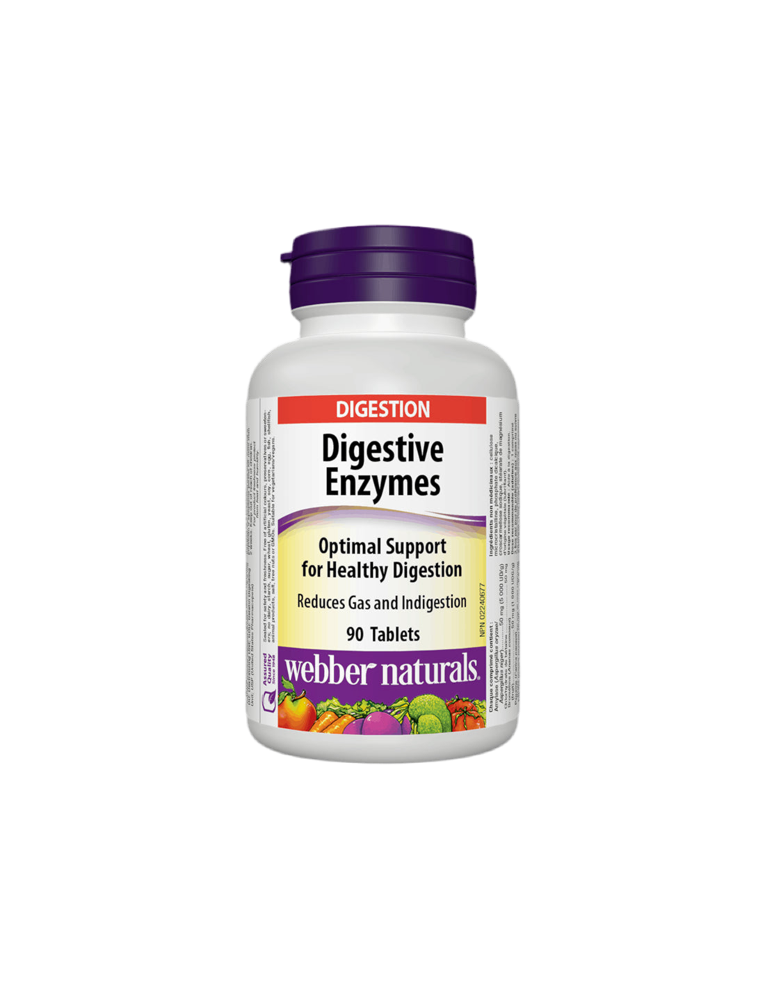 Prebavni encimi x 90 tablet <tc>Webber Naturals</tc>