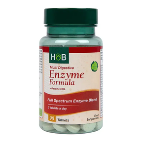 Broad spectrum digestive enzymes (Multi Digestive Enzyme Formula) 90 tablets HOLLAND & BARRETT - Nutra Best Europe