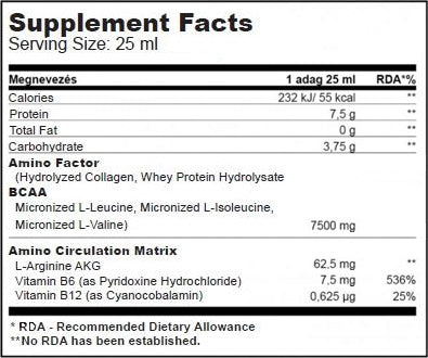 Tekoč amino 25ml. / 20 amp. - 0,500 kg