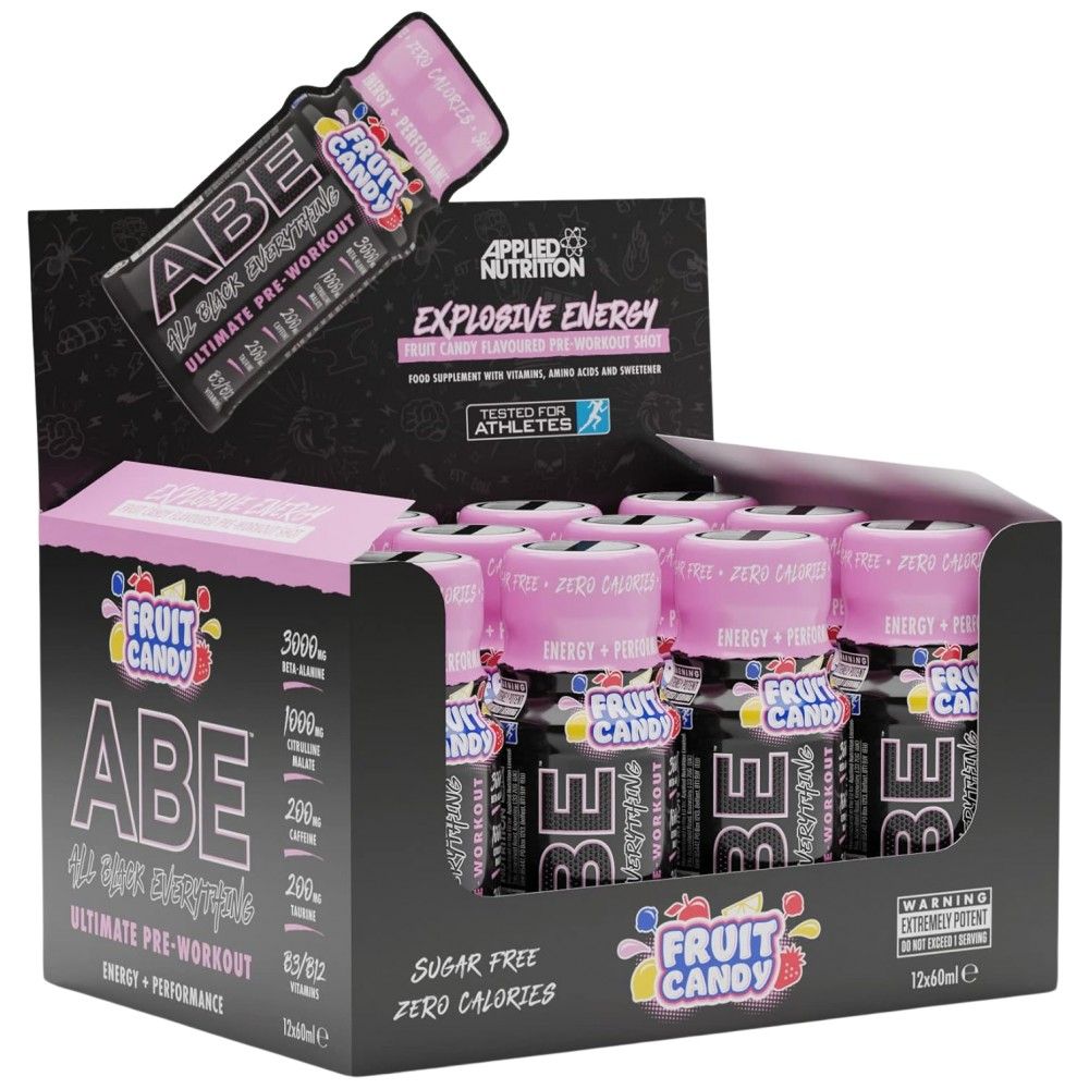 Abe strel | Vse črno vse pred vadbo - 12 x 60 ml
