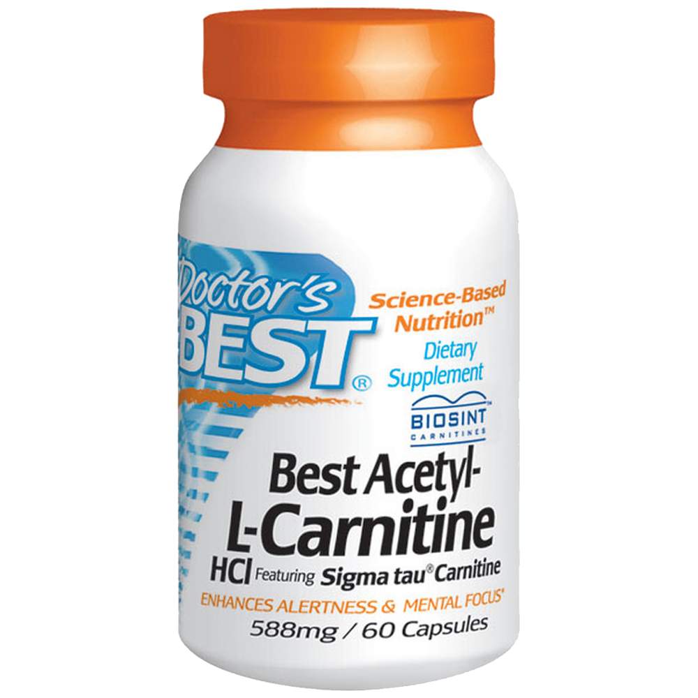 Najboljše acetil-L-karnitin 500 mg-60 kapsul