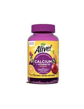 Alive! Calcium + Vitamin D3 250 mg - 60 gummies - Nutra Best Europe
