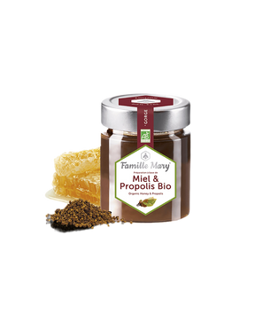 Miel & Propolis Bio / Bio acacia honey + propolis, 170 g Famille Mary - Nutra Best Europe