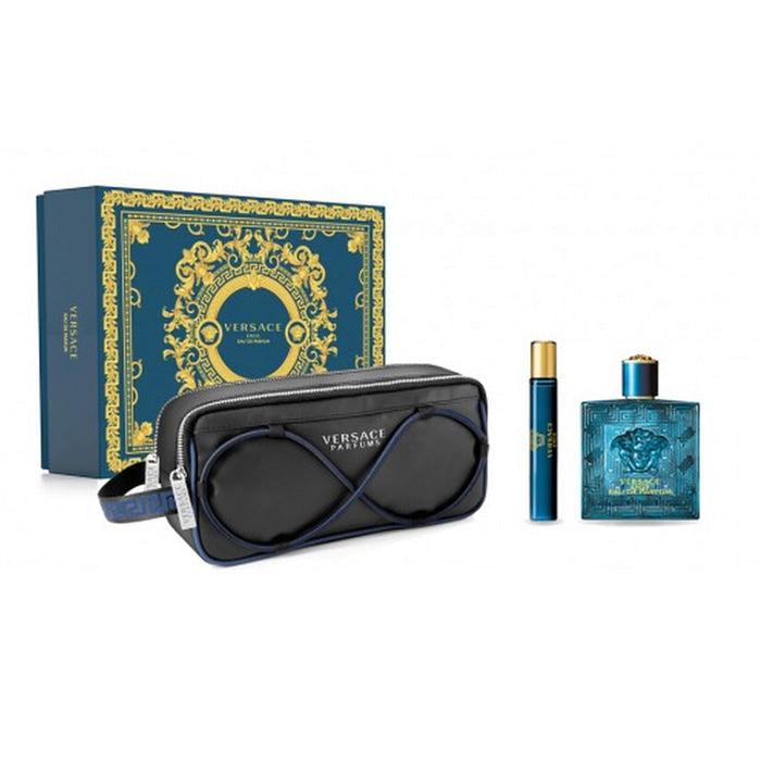 <tc>VERSACE</tc> Eros Pour Homme Eau De Parfum v spreju 100 ml set 3 kosi