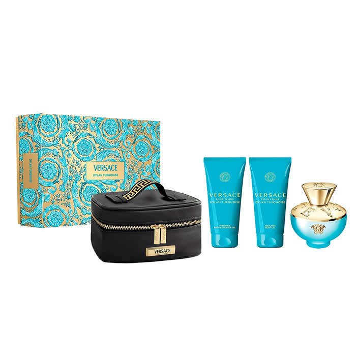 <tc>VERSACE</tc> Dylan Torquoise Eau De Toilette Spray 100 ml set 4 kosov