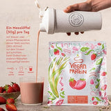 Veganska beljakovinska jagoda v prahu - 600 g, narejena v Nemčiji - Alpha Foods