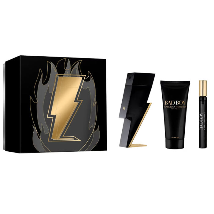 <tc>CAROLINA HERRERA</tc> Bad Boy Eau de Toilette Spray 100 ml set 3 kosov