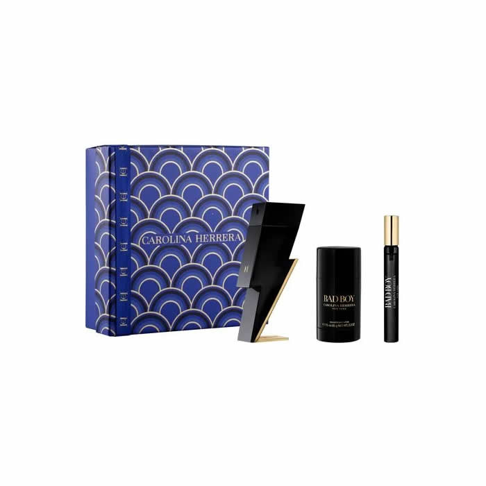 <tc>CAROLINA HERRERA</tc> Bad Boy Eau De Toilette Spray 100 ml set 3 kosov