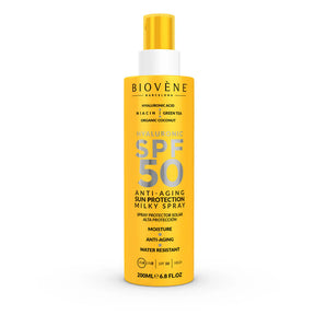 Sunscreen for face and body SPF 50 with anti-aging hyaluronic acid - 200 ml - Nutra Best Europe