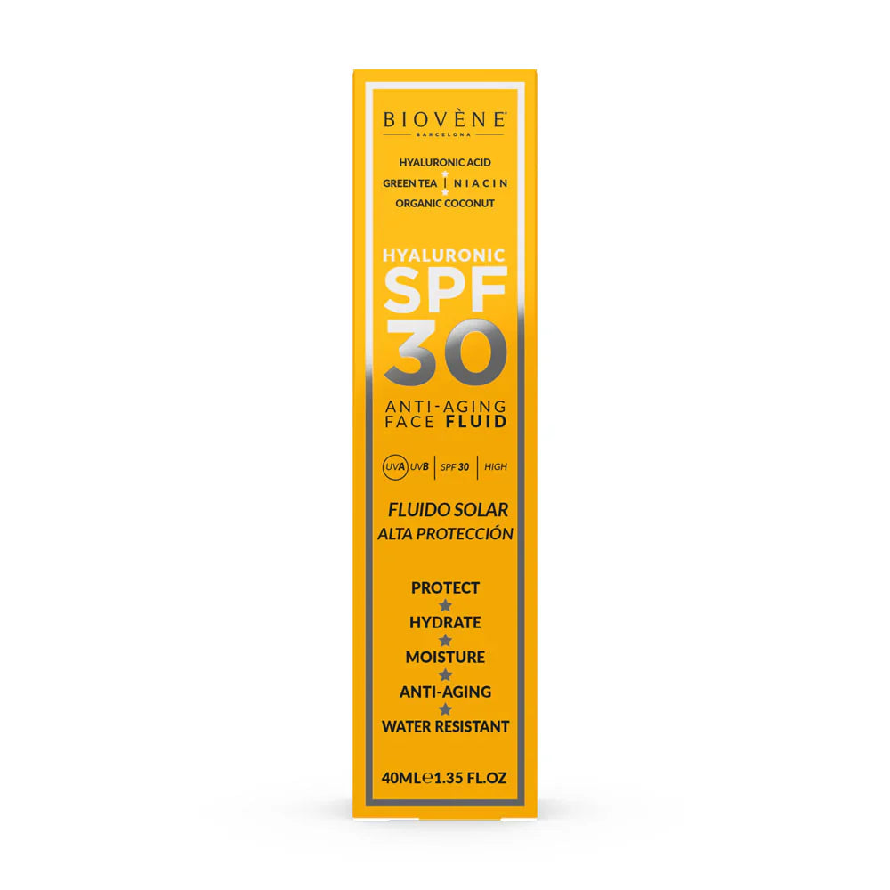 Vlažilna zaščitna krema za obraz SPF 30 z hialuronsko kislino proti staranju - 40 ml