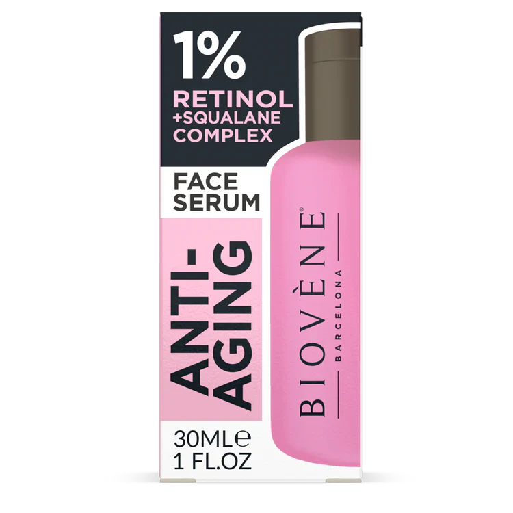 Retinol serum s skvalanom za glajenje gub in finih linij 30 ml