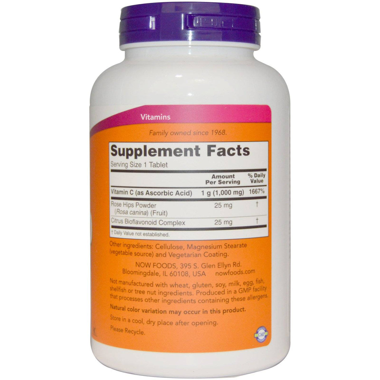 Vitamin C -1000 / z vrtnimi boki + bioflavonoidi - 250 tablet