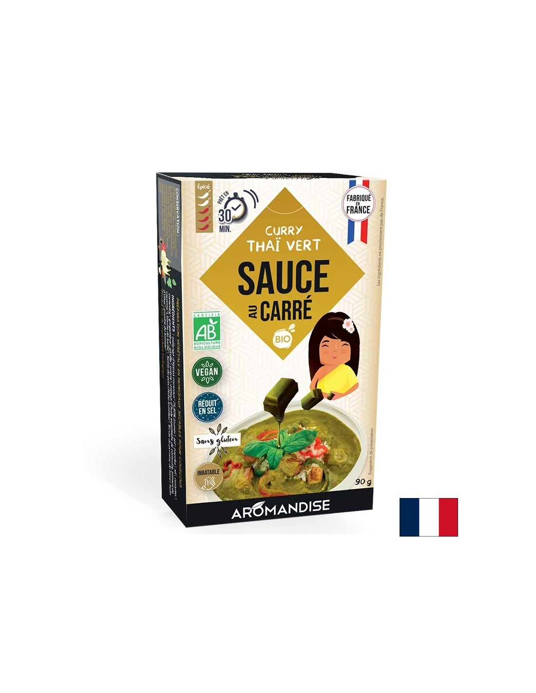 Začinjene kocke Bouillon - tajska curry omaka, 90 g
