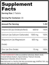 Kalcijev magnezijev cink + D3 - 90 tablet