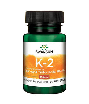 Natural Vitamin K2 100 mcg - 30 Gel capsules - Nutra Best Europe