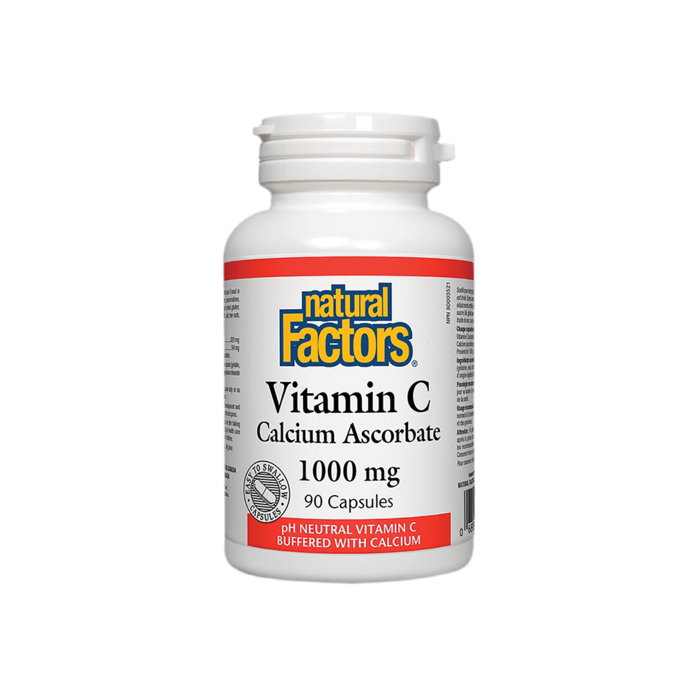 Vitamin C 1000 mg | Pokrovčke kalcija askorbata - 90 kapsul