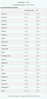 A - z multivitamin - 90 tablet