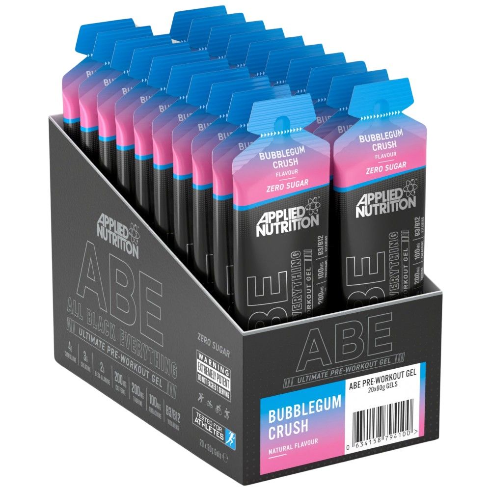 Abe gel | Vse črno vse pred vadbo - 20 x 60 gramov