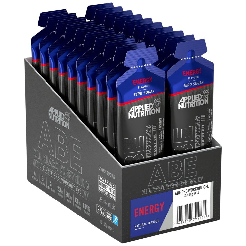 Abe gel | Vse črno vse pred vadbo - 20 x 60 gramov